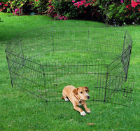 RECINTO PER ANIMALI A GABBIA IN ACCIAIO 158 X 61CM NERO