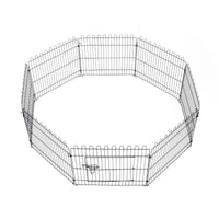 RECINTO PER ANIMALI A GABBIA IN ACCIAIO 158 X 61CM NERO