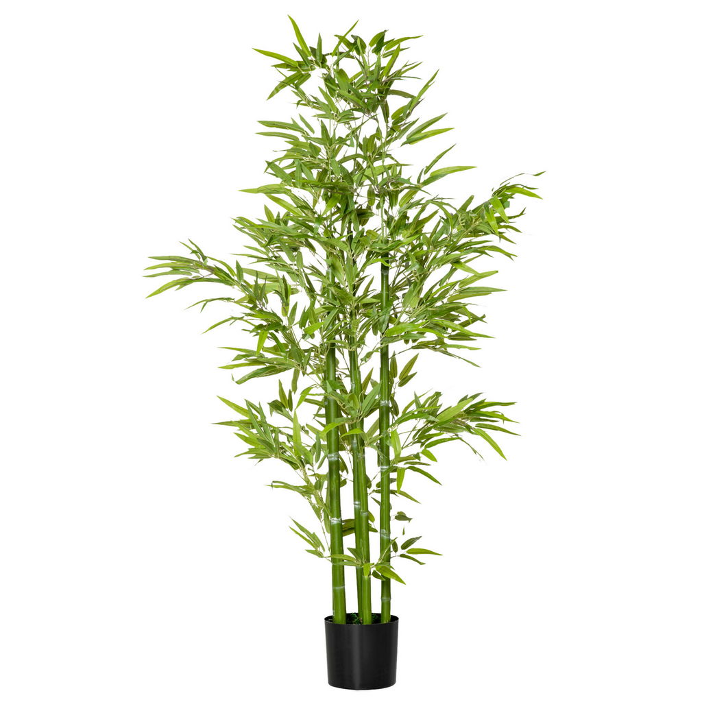 PIANTA FINTA DI BAMBÙ ALTA 150CM CON VASO INCLUSO