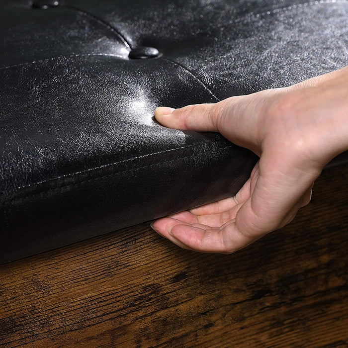 Scarpiera Valora con seduta LSB46BX in truciolato marrone rustico per corridoio