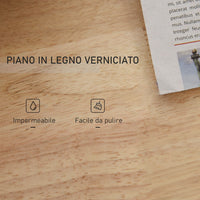 CARRELLO DA CUCINA PORTASPEZIE A 3 LIVELLI E 4 RUOTE IN MDF E TRUCIOLAT  89X45X89 CM BIANCO