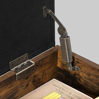 Scarpiera Valora con seduta LSB46BX in truciolato marrone rustico per corridoio