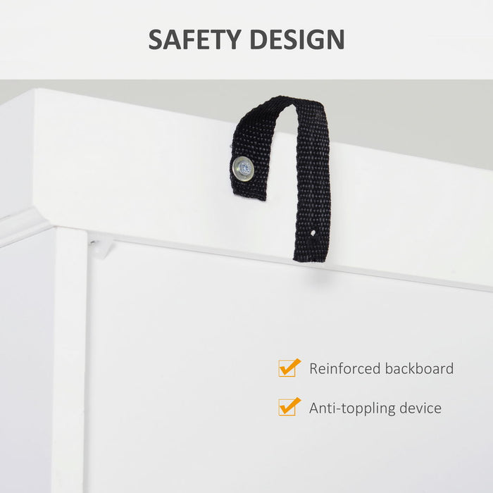 MOBILE CUCINA CON ARMADIETTO SUPERIORE IN LEGNO METALLO 76X40.5X184CM BIANCO