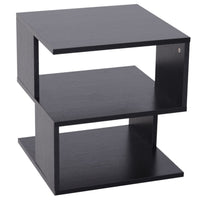 TAVOLINO DA SALOTTO IN LEGNO 40X 40 X 43CM IN COLORE NERO