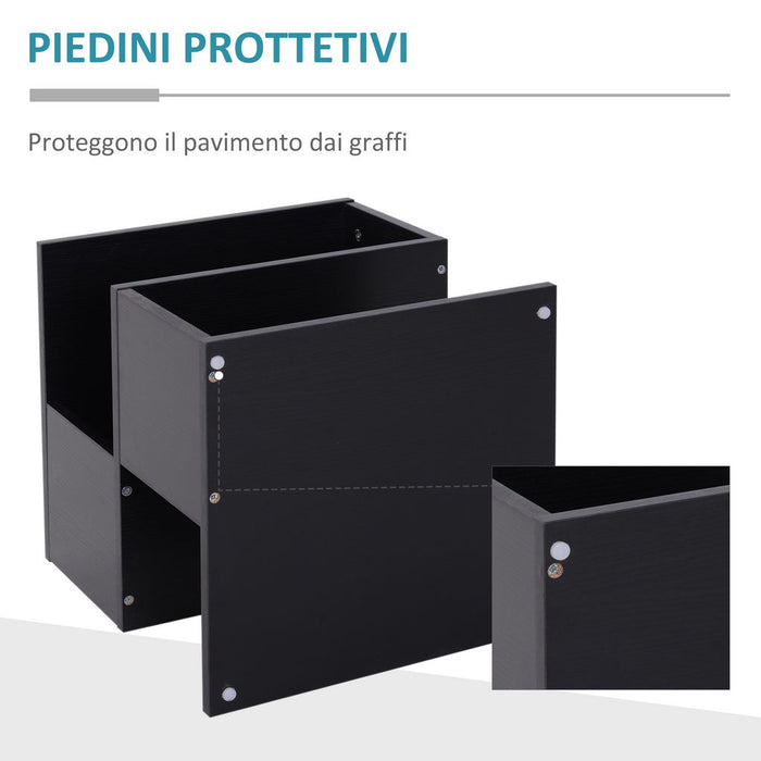 TAVOLINO DA SALOTTO IN LEGNO 40X 40 X 43CM IN COLORE NERO