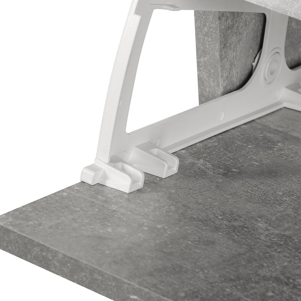 MOBILE GUARDAROBA CON SPECCHIO APPENDIABITI E SCARPIERA 90X22X116 CM GRIGIO