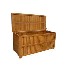 BAULE CONTENITORE IN LEGNO MASSICCIO DI ACACIA 130 X 55 X H59 CM OKX