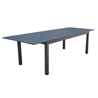 TAVOLO CUBA ALLUNGABILE 220/280 X 100 X H 75 CM COLORE ANTRACITE