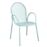 SHEFFIELD SEDIA IN ACCIAIO CON SEDUTA A RETE 54X61XH90 CM VERDE ACQUA