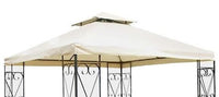 TELO BOSTON PER GAZEBO 3 X 3 MT IN COLORE AVORIO