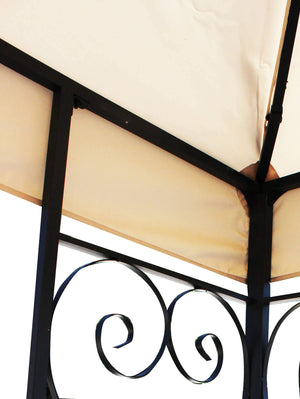 GAZEBO BOSTON CON STRUTTURA IN ACCIAIO 3 X 3 MT