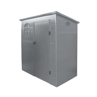 CASETTA MAISON DA GIARDINO IN RESINA 191 X 111 X H194 CM IN COLORE GRIGIO CHIARO