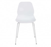 SEDIA STOCCARDA IN PLASTICA DI COLORE BIANCO 46 X 54 X H84 CM