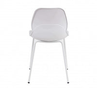 SEDIA STOCCARDA IN PLASTICA DI COLORE BIANCO 46 X 54 X H84 CM