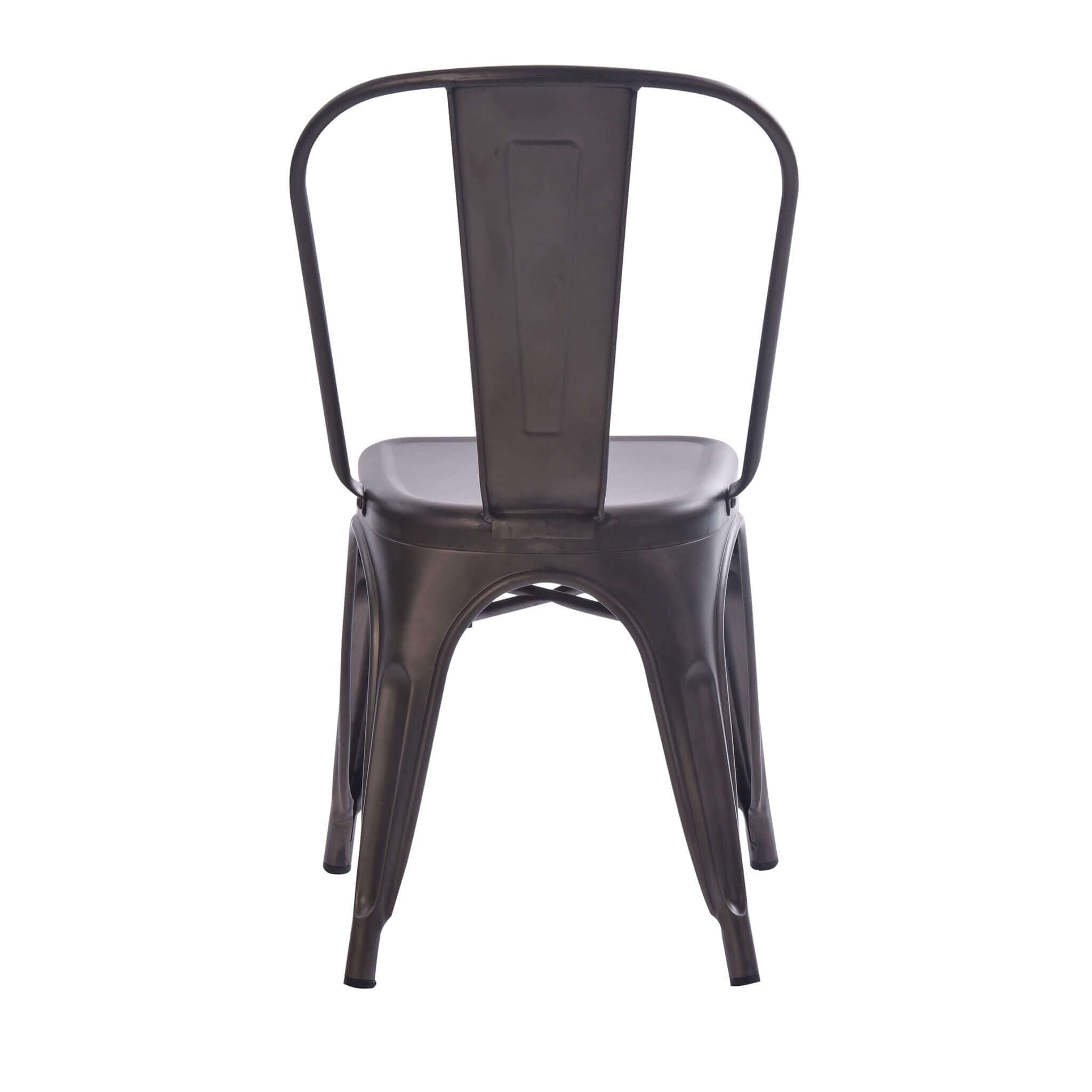 SEDIA GARDENA REALIZZATA IN ACCIAIO NERO 53 X 45 X H85 CM