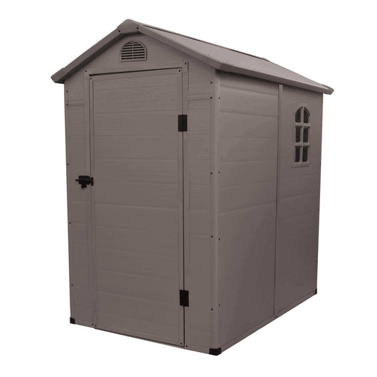 CASETTA HOME DA GIARDINO IN RESINA 134 X 192 X H 204 CM IN COLORE MARRONE