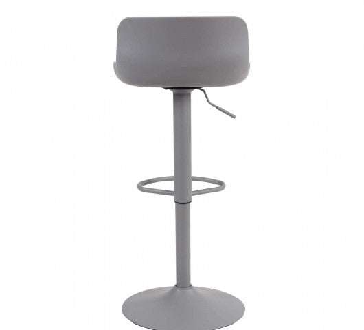 SGABELLO INNSBRUCK IN COLORE GRIGIO CON ALTEZZA REGOLABILE