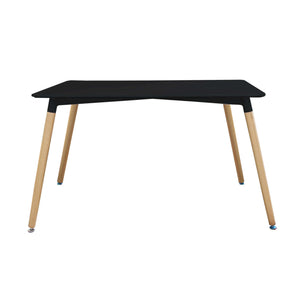 TAVOLO LIONE IN MDF E ABS 140 X 80 X H75 CM IN COLORE NERO