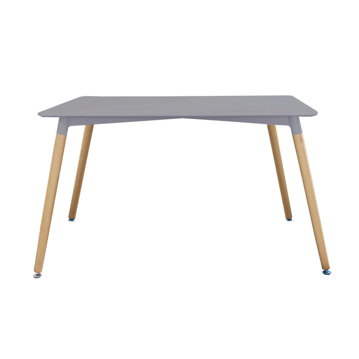 TAVOLO LIONE IN MDF E ABS 140 X 80 X H75 CM IN COLORE GRIGIO