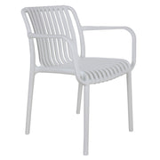 GIULY POLTRONA IMPILABILE IN POLIPROPILENE 58X57X80 CM BIANCA