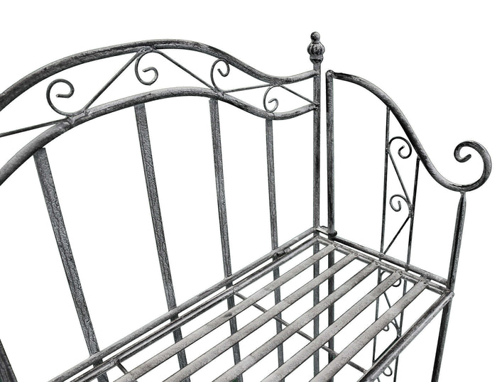 SCAFFALE PORTAVASI SELENE CON 3 PIANI IN COLORE BIANCO OSSIDATO