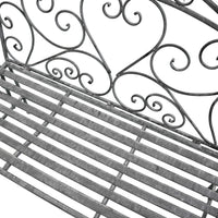 PANCA DOLLIE IN ACCIAIO VERNICIATO BIANCO OSSIDATO 103 X 54 X H95 CM