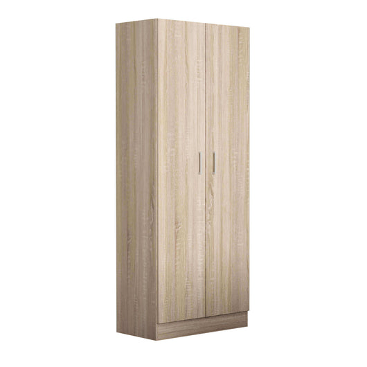 ARMADIO LEOPOLD A 2 ANTE  IN LEGNO DI QUERCIA CHIARO 80 X 52 X H180 CM OKX