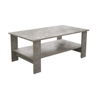 TAVOLINO MATCH PER SALOTTI IN DESIGN MODERNO GRIGIO EFFETTO CEMENTO