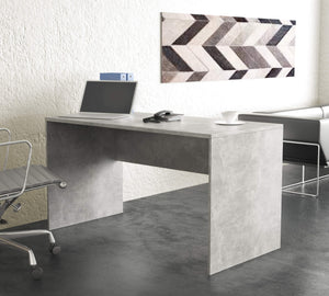 SCRIVANIA JOSIE MODERNA 138,5 X 75 X H68 CM IN COLORE GRIGIO EFFETTO CEMENTO