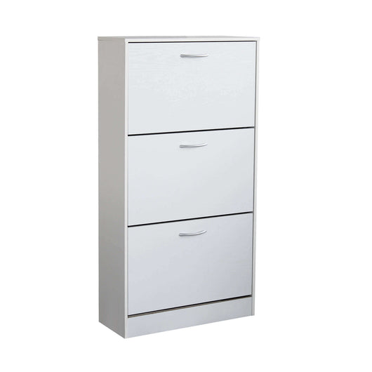 SCARPIERA VICKY BIANCA CON 3 ANTE A RIBALTA 60 X 24 X H115 CM