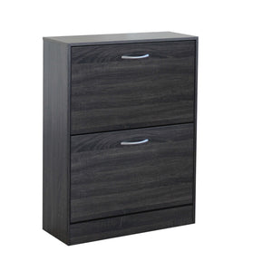 SCARPIERA SALLY GRIGIO SCURO CON 2 ANTE A RIBALTA 60 X 24 X H80 CM