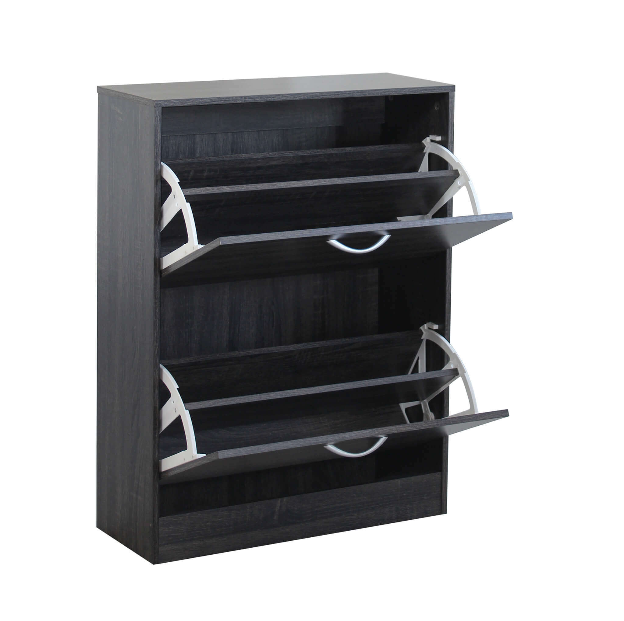 SCARPIERA SALLY GRIGIO SCURO CON 2 ANTE A RIBALTA 60 X 24 X H80 CM