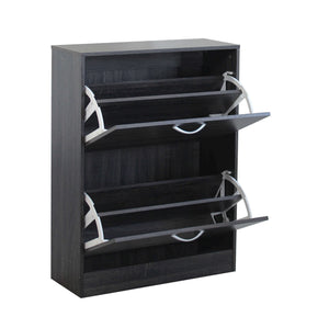 SCARPIERA SALLY GRIGIO SCURO CON 2 ANTE A RIBALTA 60 X 24 X H80 CM