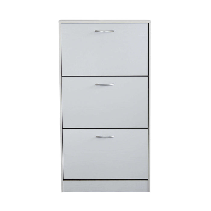 SCARPIERA VICKY BIANCA CON 3 ANTE A RIBALTA 60 X 24 X H115 CM