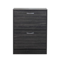 SCARPIERA SALLY GRIGIO SCURO CON 2 ANTE A RIBALTA 60 X 24 X H80 CM