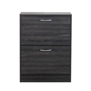 SCARPIERA SALLY GRIGIO SCURO CON 2 ANTE A RIBALTA 60 X 24 X H80 CM