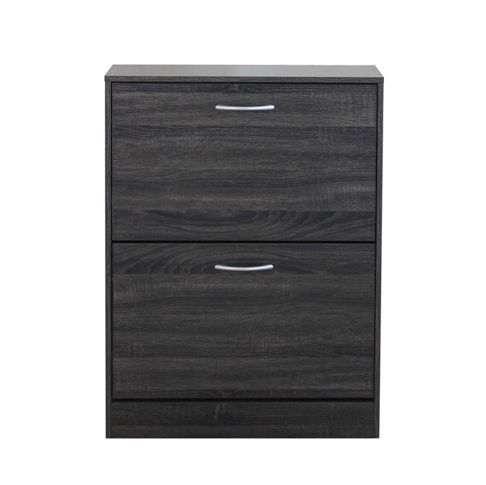 SCARPIERA SALLY GRIGIO SCURO CON 2 ANTE A RIBALTA 60 X 24 X H80 CM