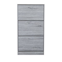 SCARPIERA VICKY GRIGIO CHIARO CON 3 ANTE A RIBALTA 60 X 24 X H115 CM