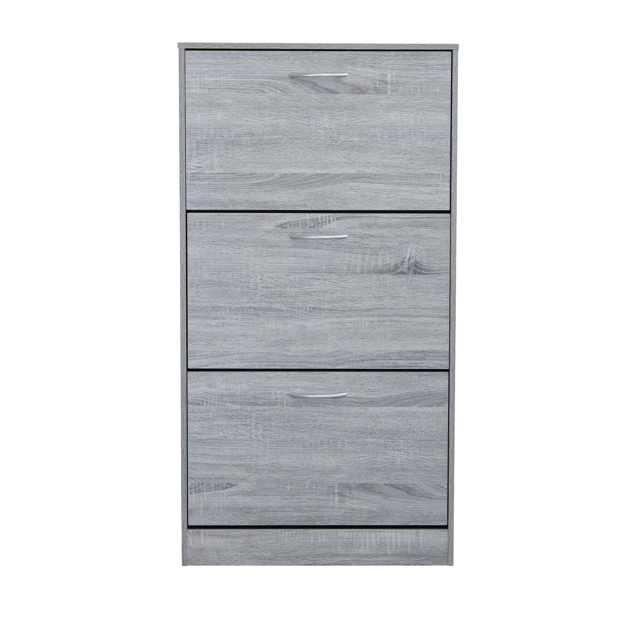 SCARPIERA VICKY GRIGIO CHIARO CON 3 ANTE A RIBALTA 60 X 24 X H115 CM