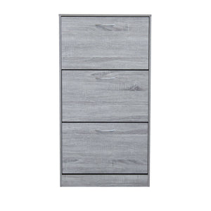 SCARPIERA VICKY GRIGIO CHIARO CON 3 ANTE A RIBALTA 60 X 24 X H115 CM