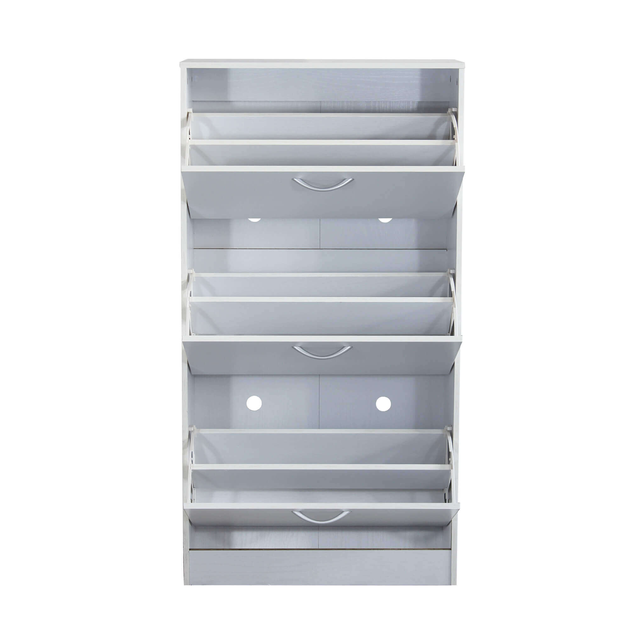 SCARPIERA VICKY BIANCA CON 3 ANTE A RIBALTA 60 X 24 X H115 CM