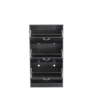 SCARPIERA VICKY GRIGIO SCURO CON 3 ANTE A RIBALTA 60 X 24 X H115 CM