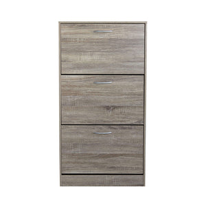 SCARPIERA VICKY LEGNO NATURALE CON 3 ANTE A RIBALTA 60 X 24 X H115 CM