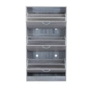 SCARPIERA VICKY GRIGIO CHIARO CON 3 ANTE A RIBALTA 60 X 24 X H115 CM