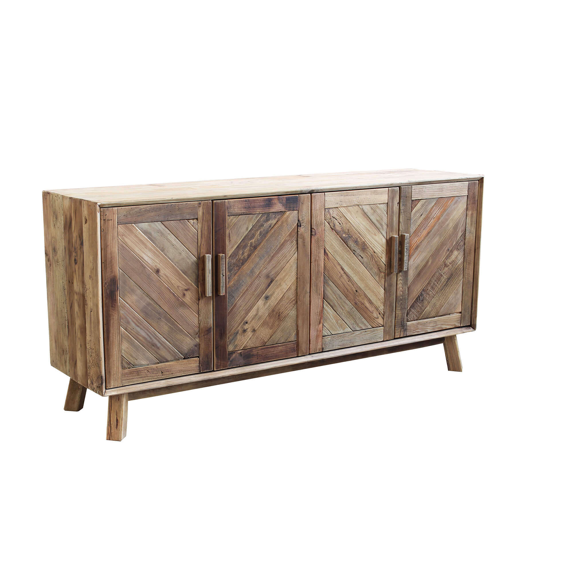 CREDENZA ROLAND IN LEGNO DI PINO RICICLATO 180 X 48 X H 85 CM