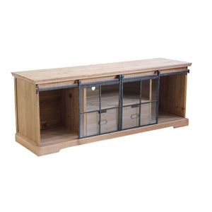 MOBILE IN LEGNO DORIAN 2 CASSETTI E 2 ANTE 160 X 45,5 X H60 CM