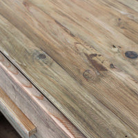 DALTON CREDENZA BASSA CON VETRINE E 2 CASSETTI 160X48XH85 CM LEGNO RUSTICO