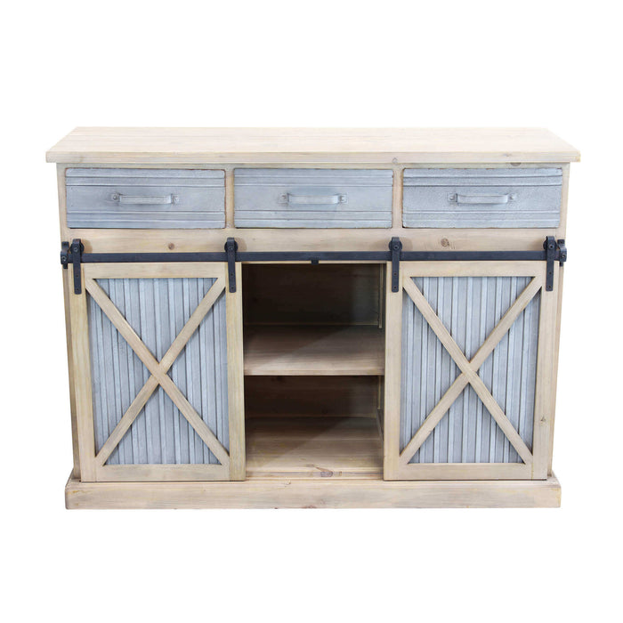 DOLPH MOBILE 3 CASSETTI IN LATTA E ANTE A SCORRIMENTO 113X39,5X81 CM BICOLOR