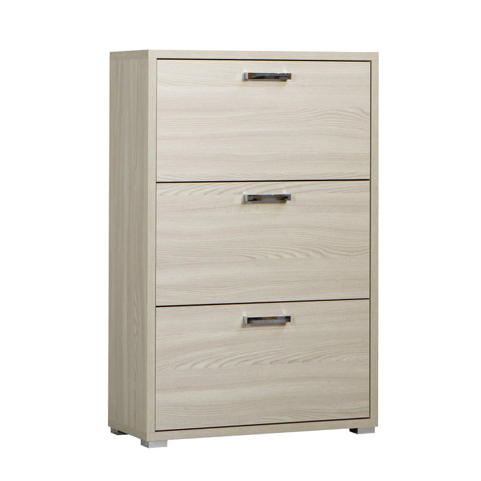 SCARPIERA 3 ANTE A RIBALTA IN COLORE LEGNO DI OLMO 75,3 X 33 X H115,7CM