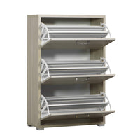 SCARPIERA 3 ANTE A RIBALTA IN COLORE LEGNO DI OLMO 75,3 X 33 X H115,7CM